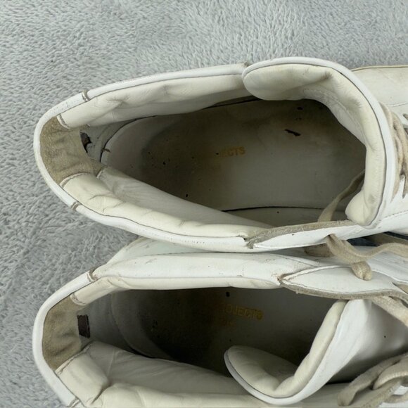 Common Projects Men's Size 13 US/46 EU Achilles Hi-Top White Leather Sneakers - Picture 7 of 13